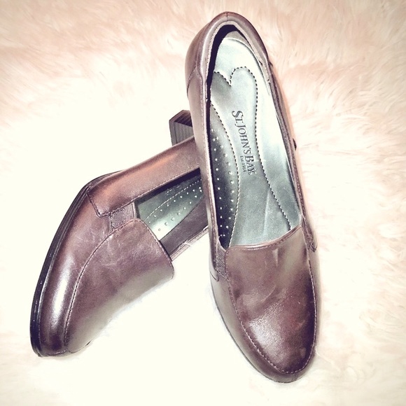 St. John’s Bay Leather Loafers Brown Size 8.5 - Picture 5 of 8